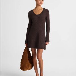 Scoopneck Sweater Mini Dress